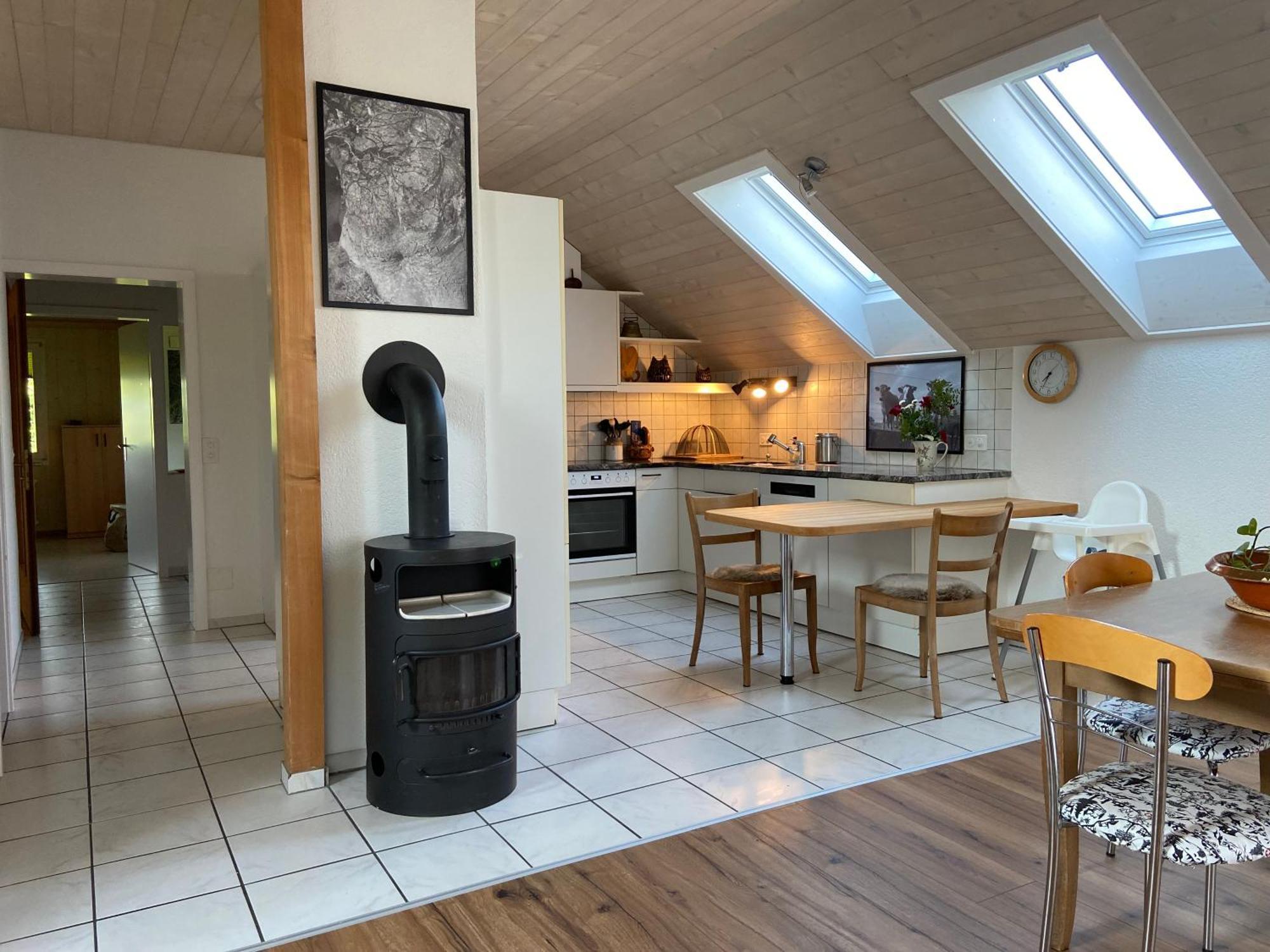 Naturnahe Familienwohnung Ruschegg Екстериор снимка