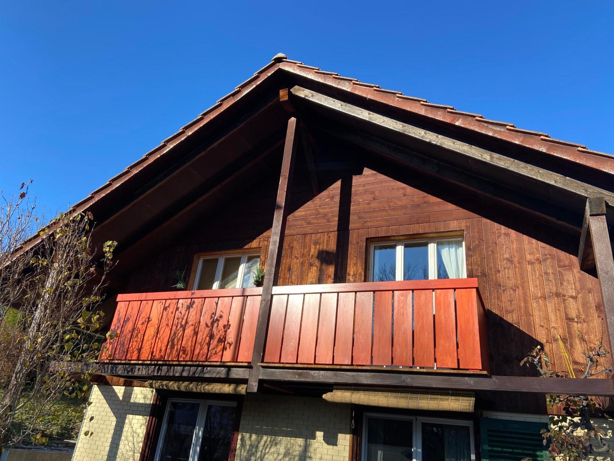 Naturnahe Familienwohnung Ruschegg Екстериор снимка
